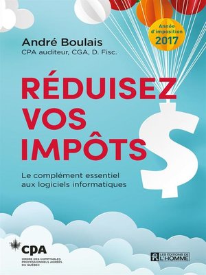 cover image of Réduisez vos impôts--Année d'imposition 2017